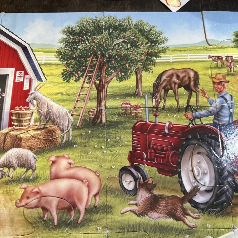 Floor Puzzle.  On The Farm Unbranded Puzzle.  24 Jumbo‎ Pieces